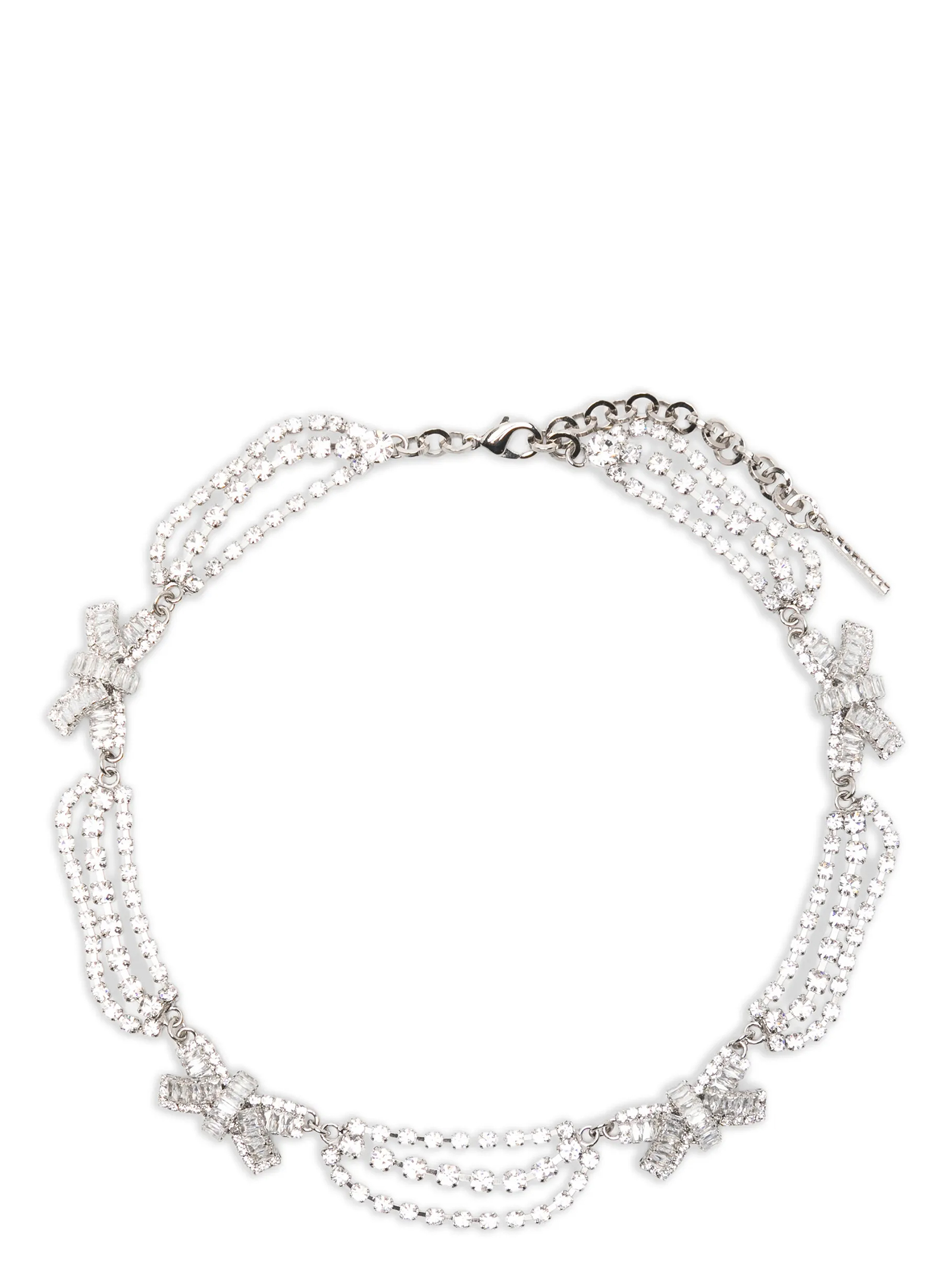 Alessandra Rich - Silver Glass Necklace