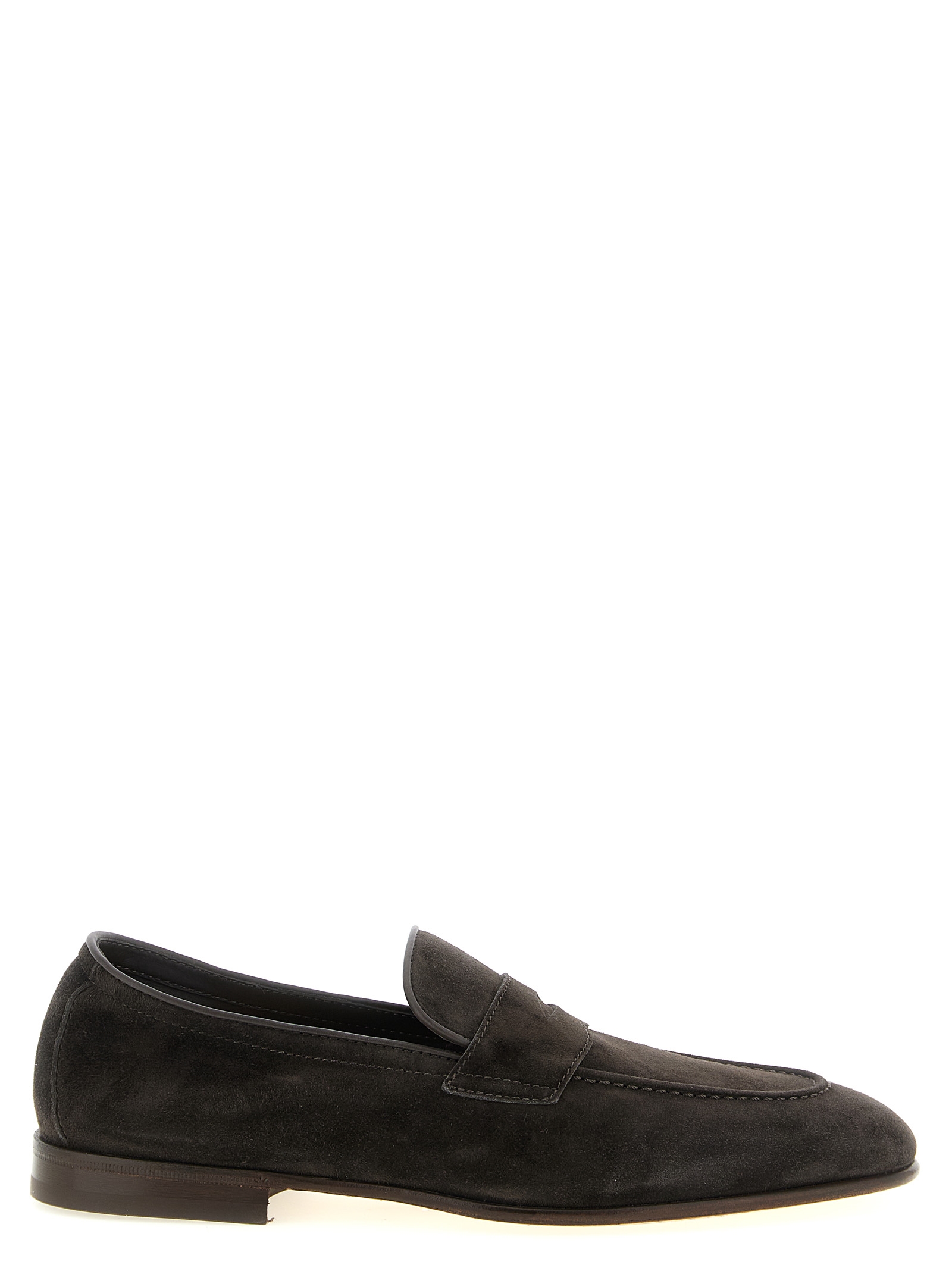 Brunello Cucinelli - Brown Calfskin Slip-On Loafers