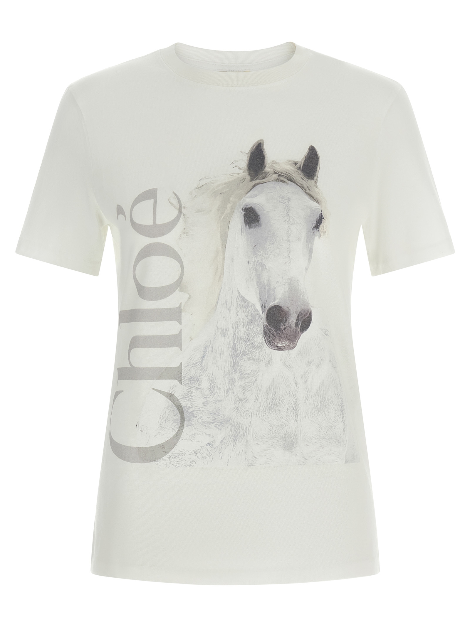 Chloé - White Cotton T-Shirt