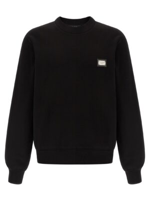 Black Cotton Sweatshirt