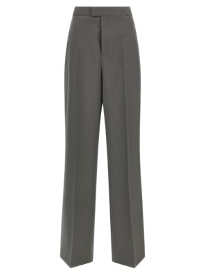 Gray Virgin Wool Dress Pants