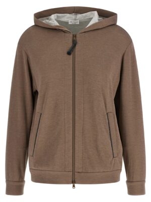 Brown Cotton Hoodie