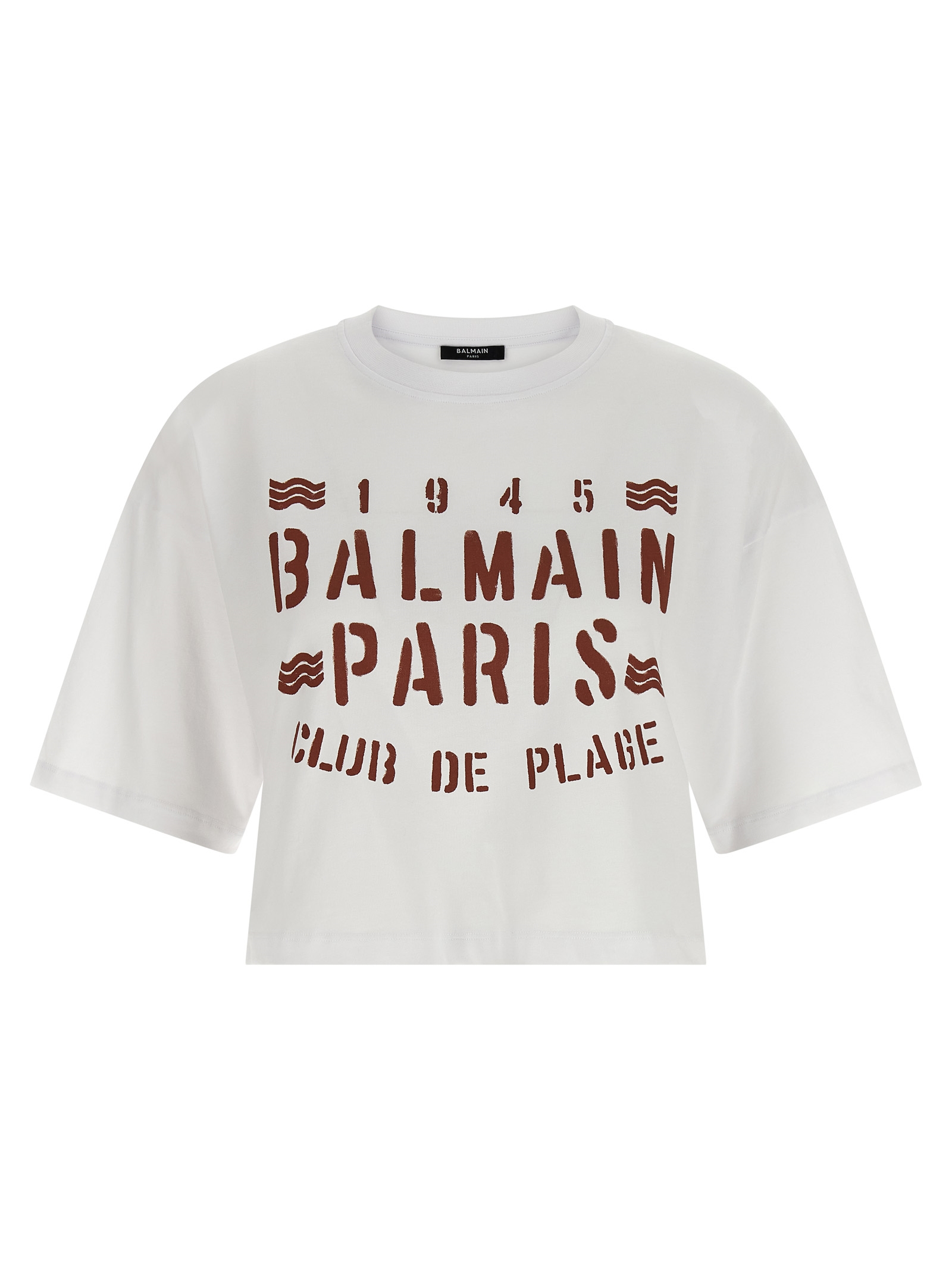 Balmain - White Cotton T-Shirt