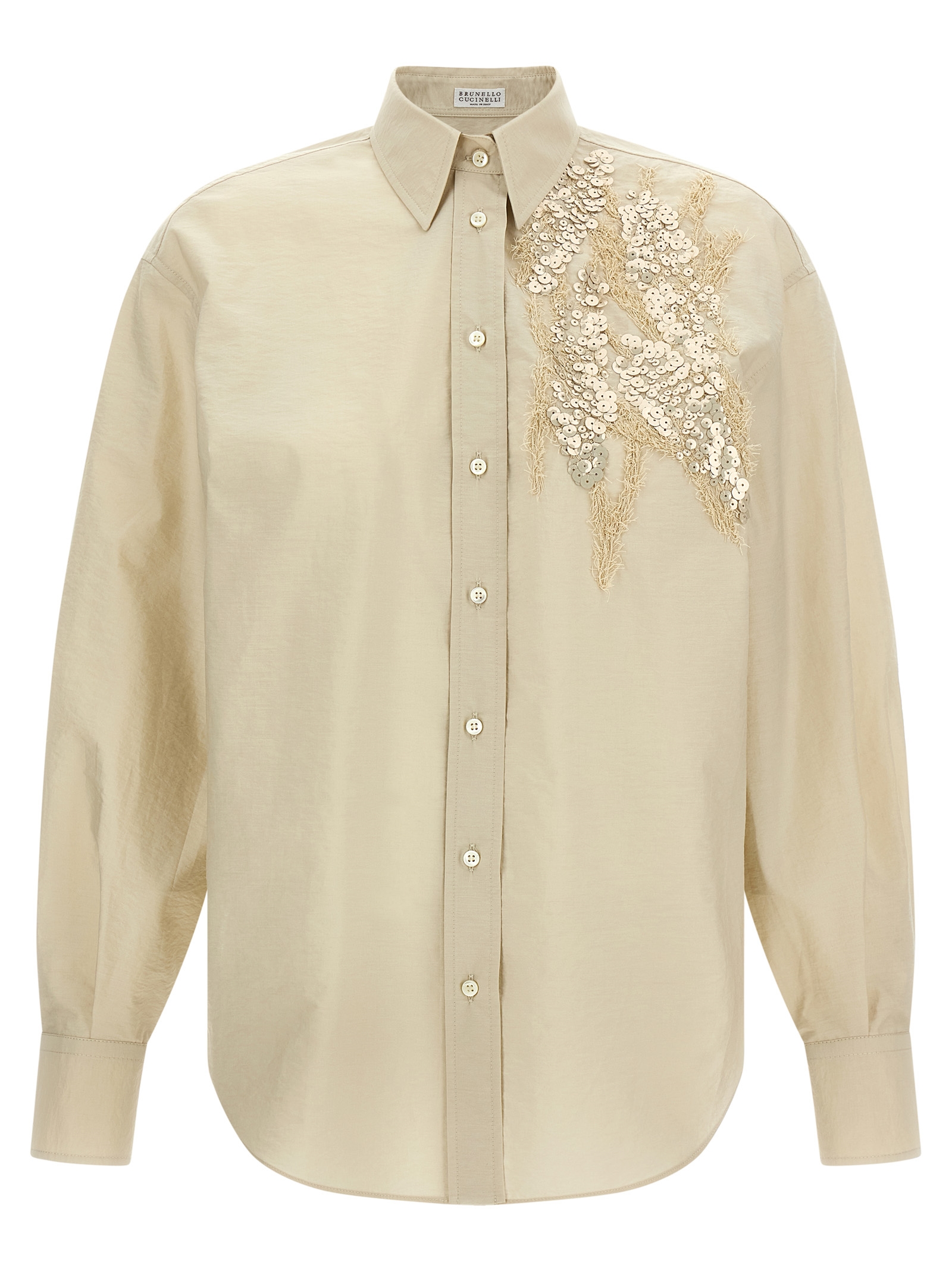 Brunello Cucinelli - Beige Cotton Blouse