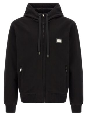 Black Cotton Sweatshirt