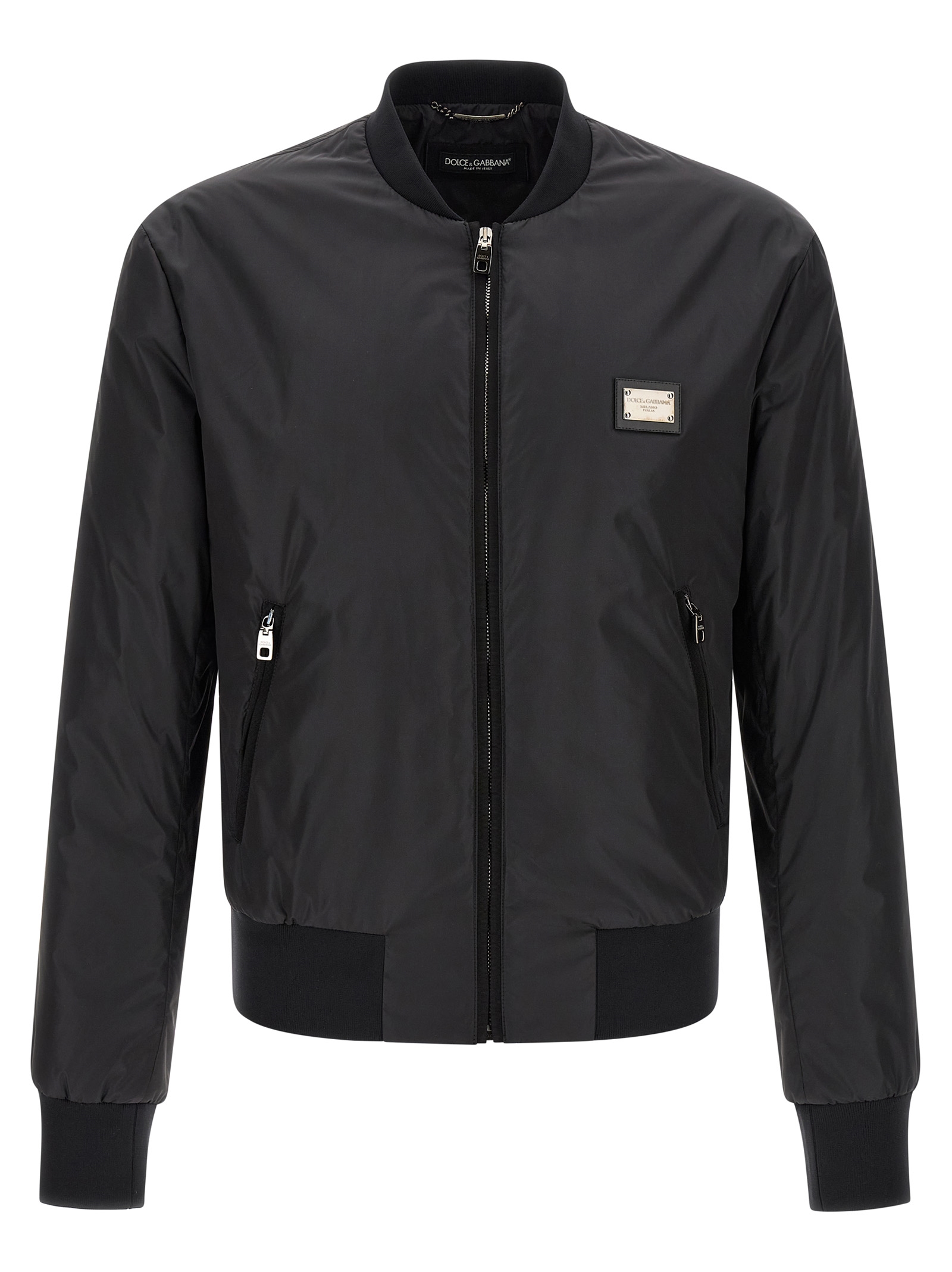 Dolce & Gabbana - Black Polyamide Bomber