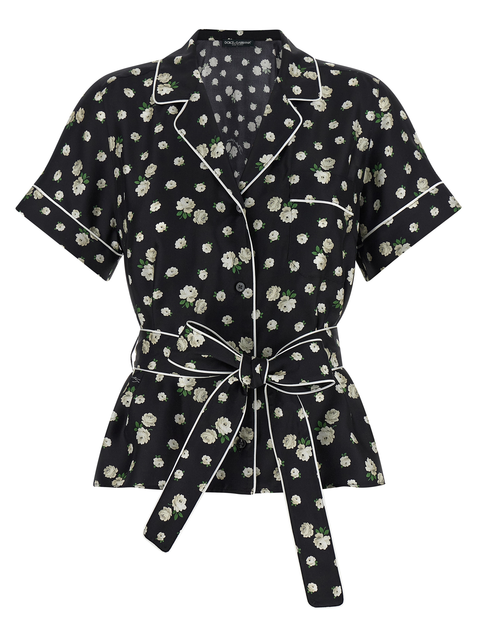 Dolce & Gabbana - Black Silk Blouse