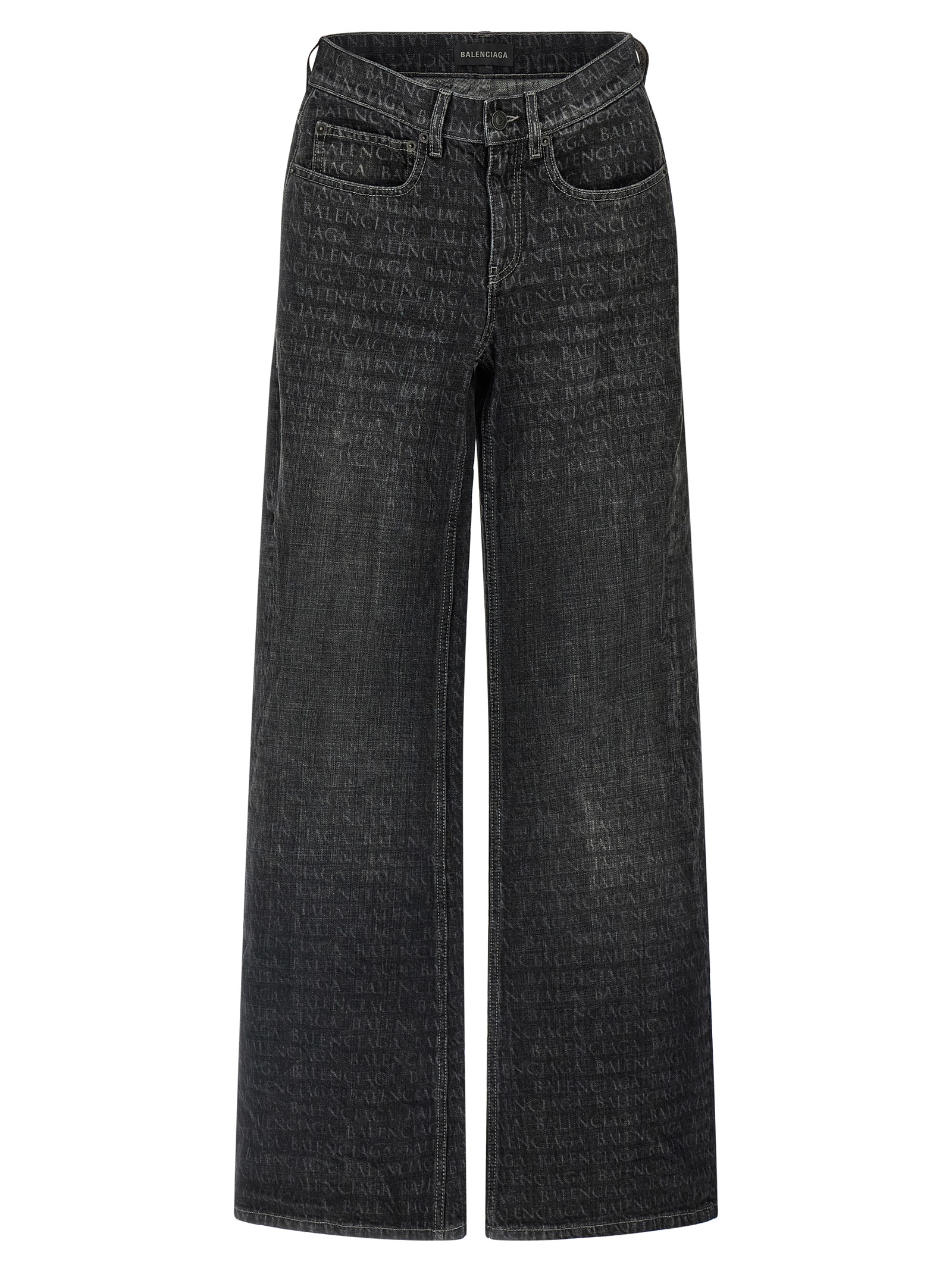 Balenciaga - Black Cotton Flared Jeans