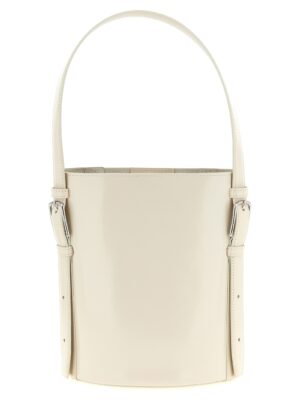 Beige Cowhide Shoulder Bag