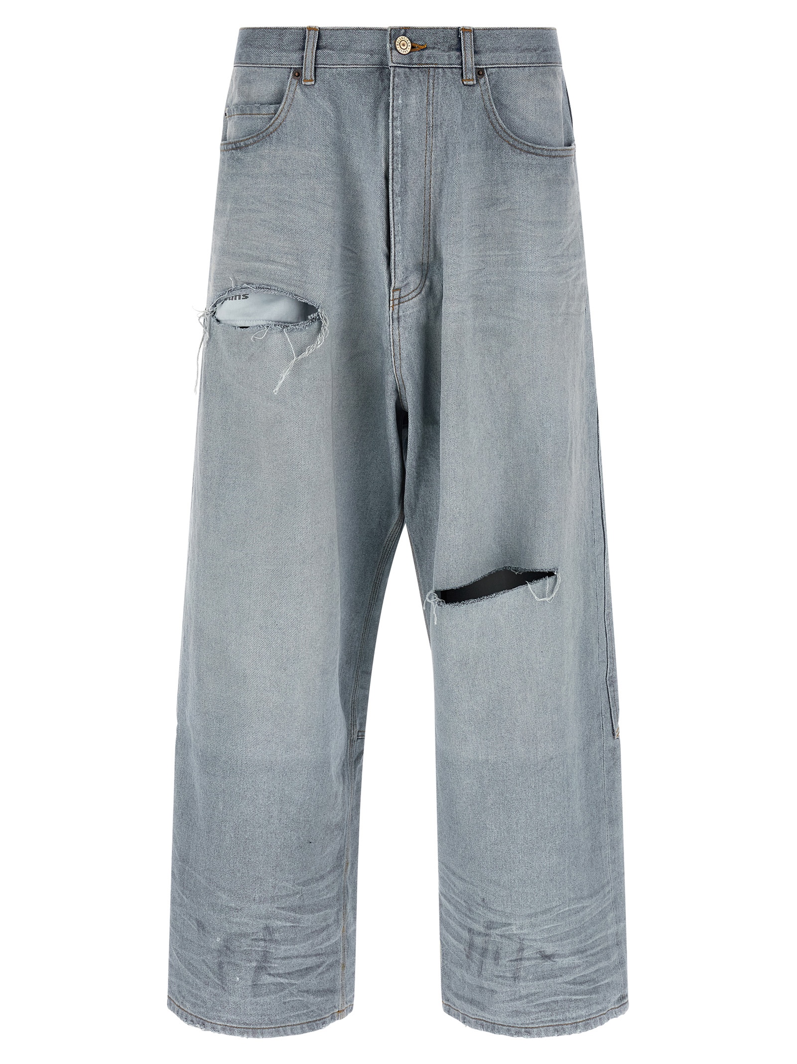 Balenciaga - Blue Cotton Relaxed Fit Jeans