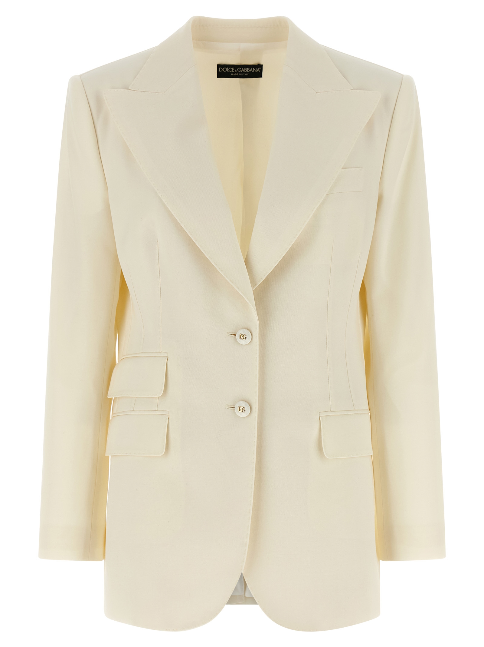 Dolce & Gabbana - White Virgin Wool Blazer