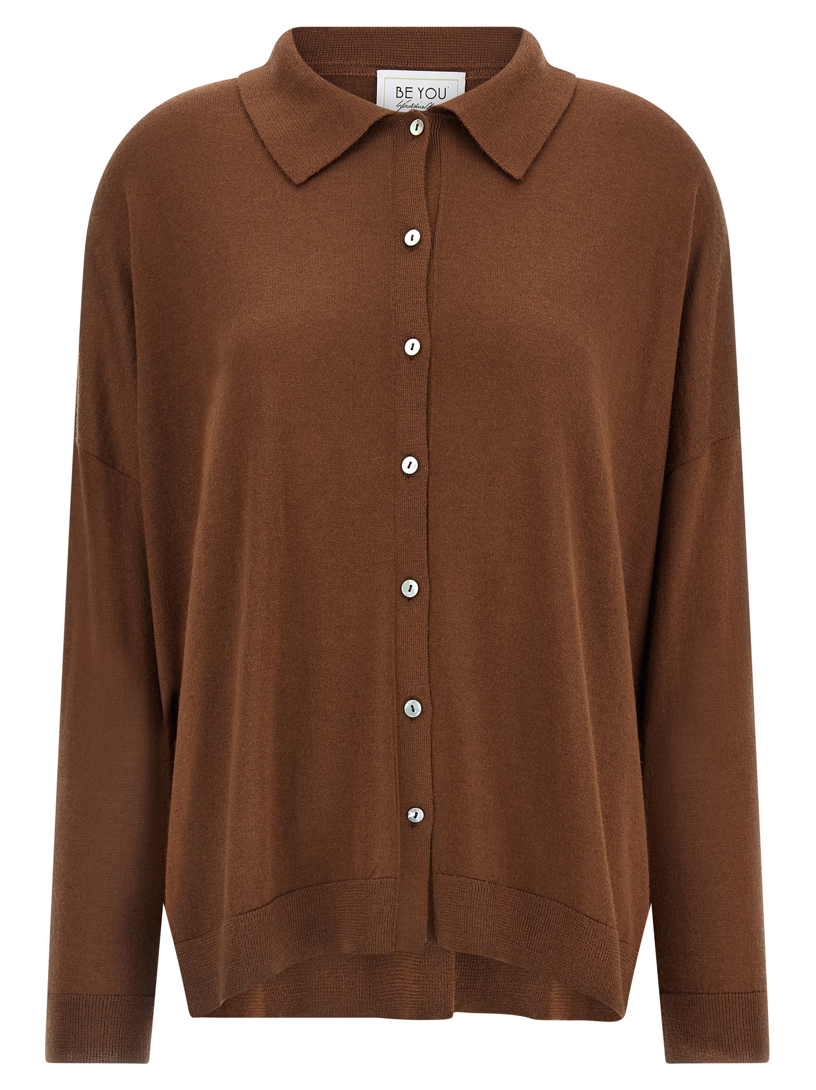 BE YOU - Brown Cashmere Cardigan