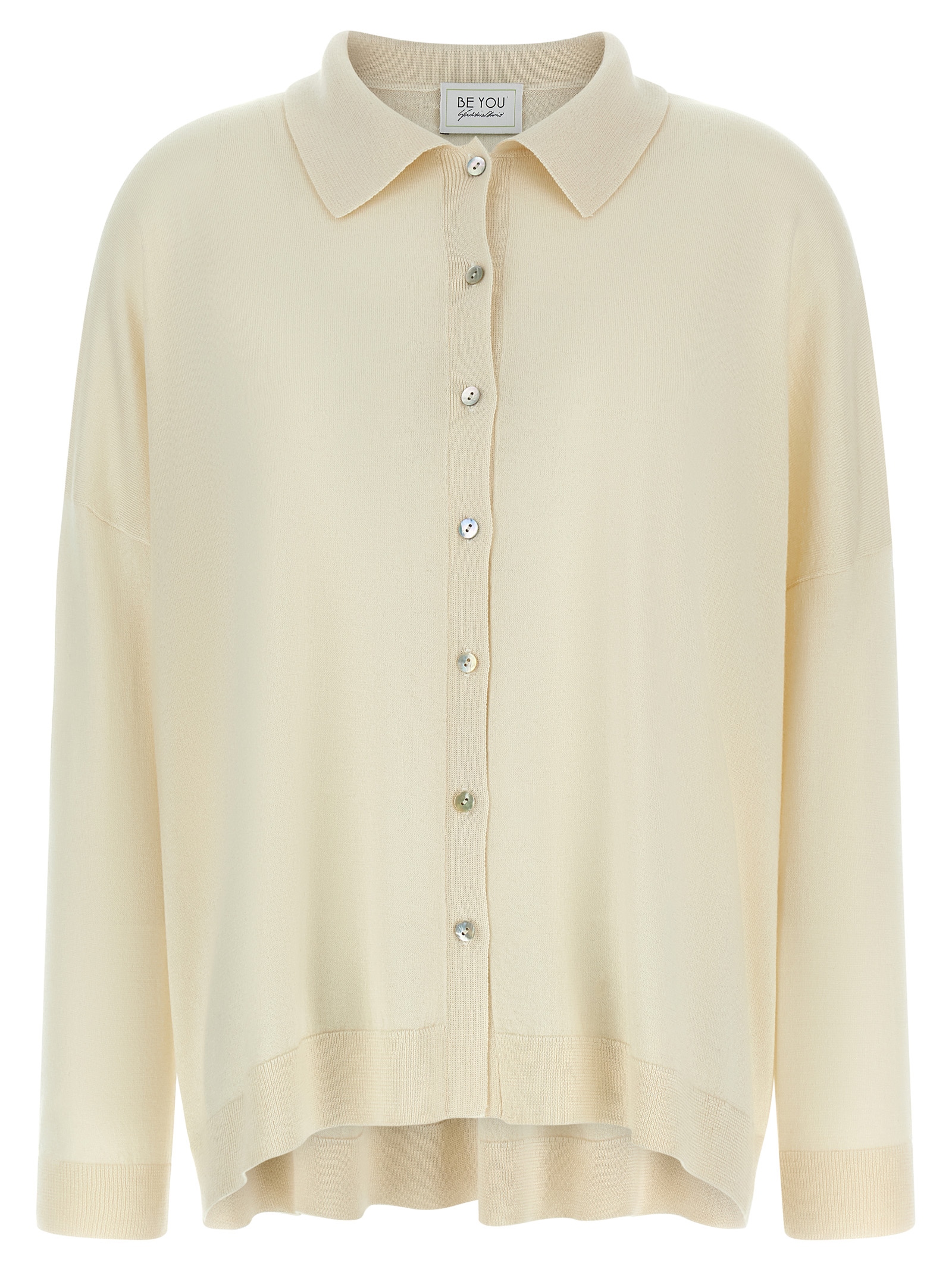 BE YOU - White Cashmere Cardigan