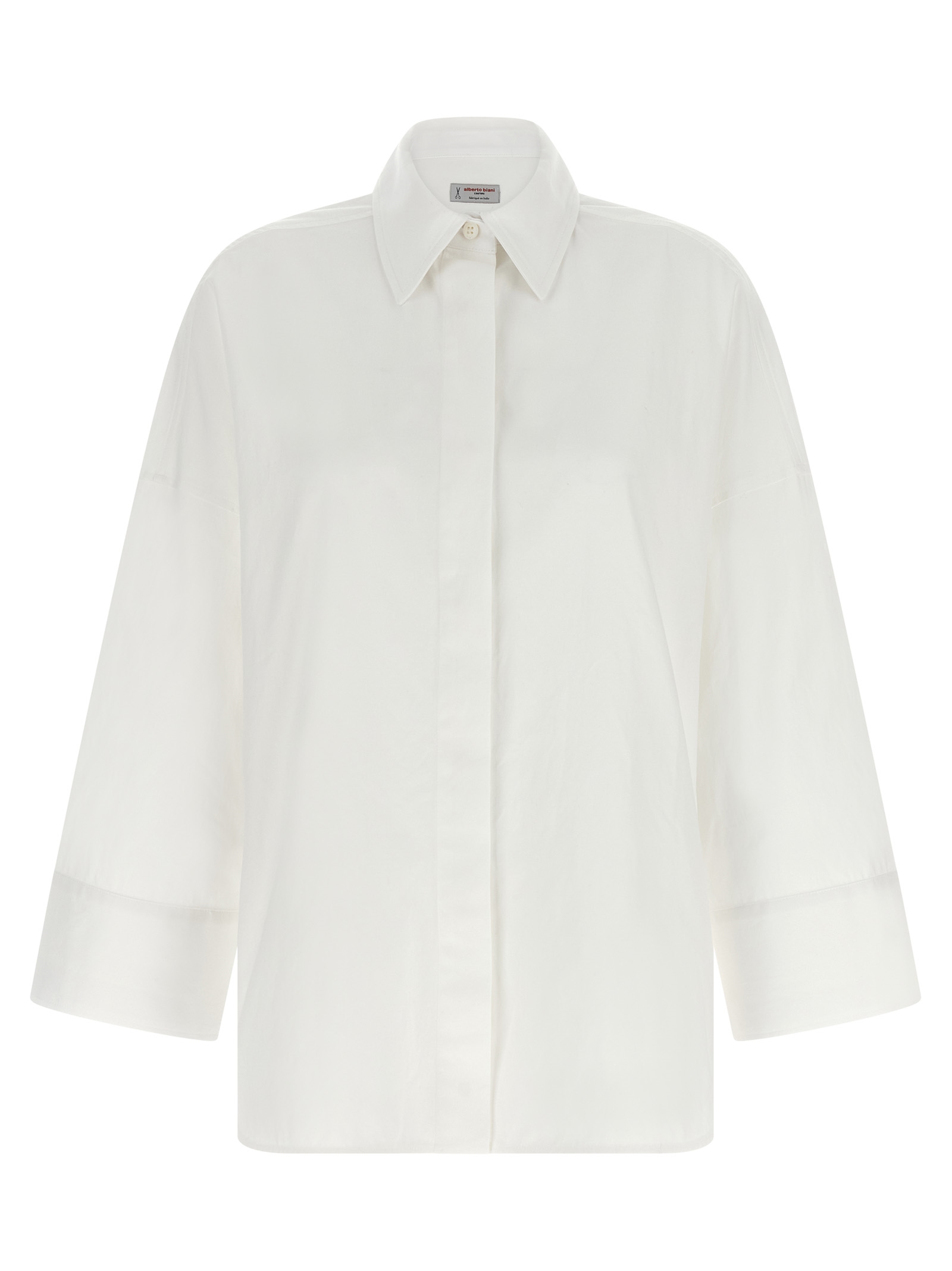 Alberto Biani - White Cotton Blouse
