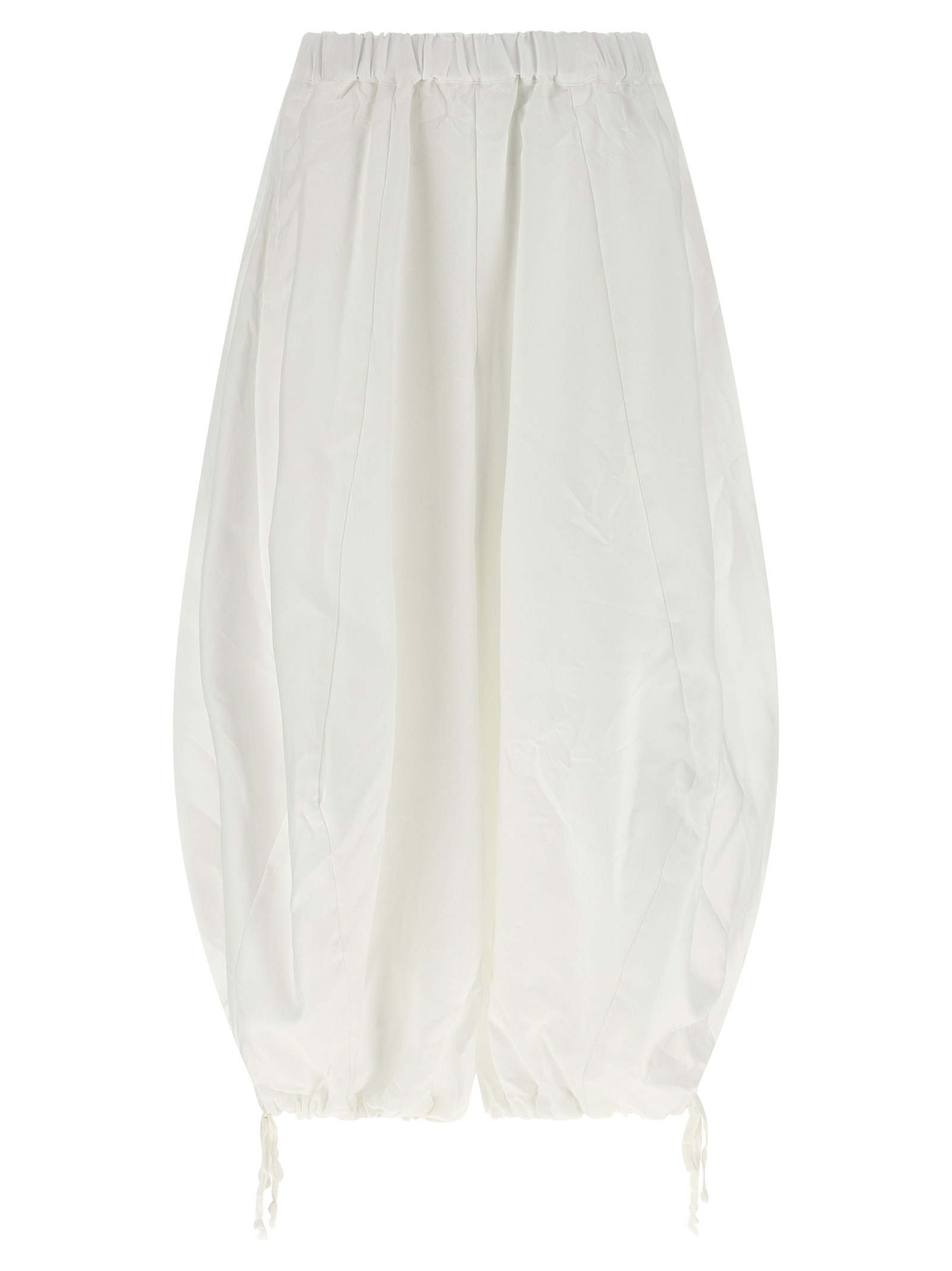 Comme Des Garçons - White Polyester Casual Pants