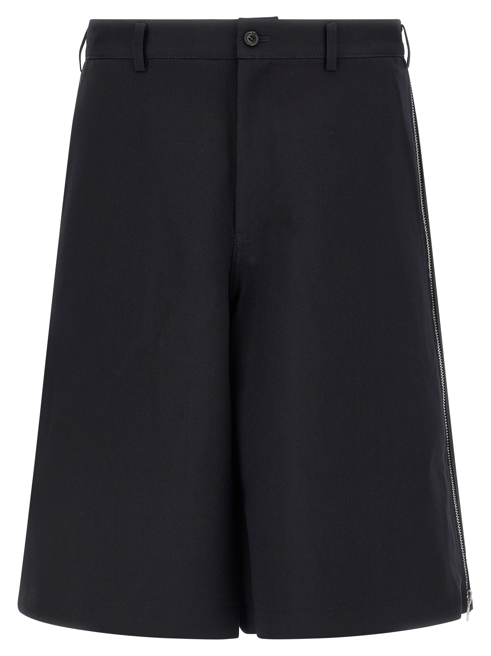 Comme Des Garçons - Blue Polyester Bermuda Shorts