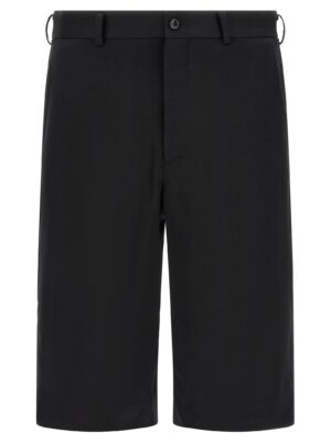 Black Wool Bermuda Shorts