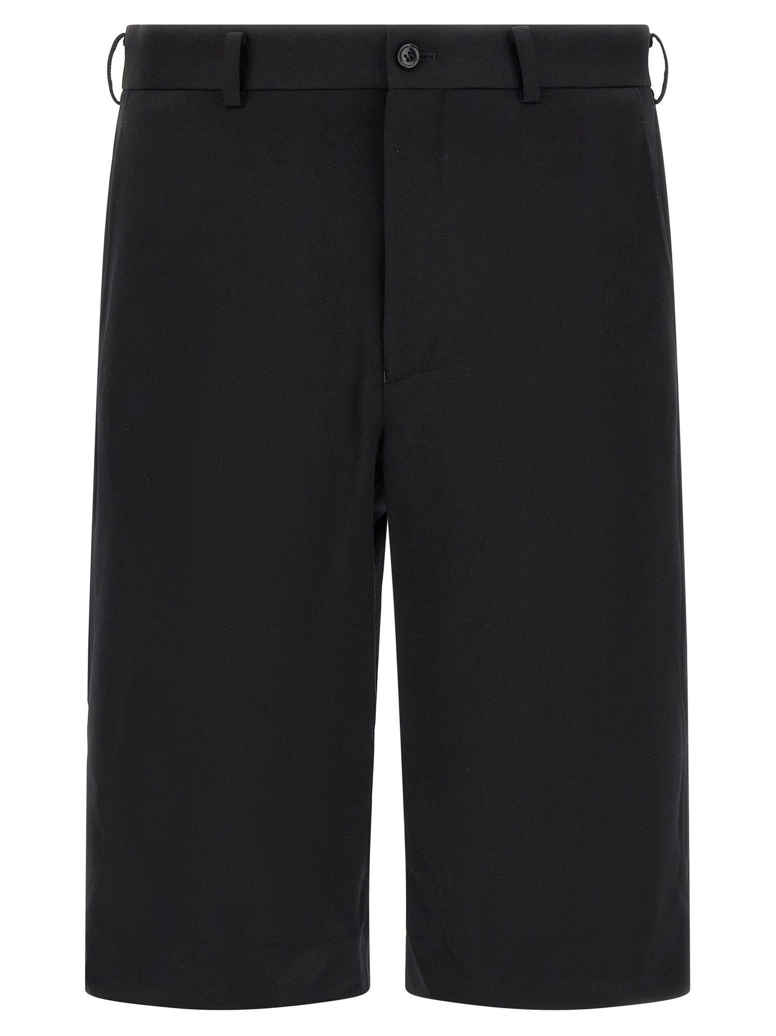 Comme Des Garçons - Black Wool Bermuda Shorts