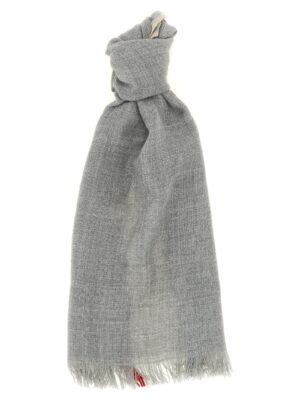 Gray Virgin Wool Scarf