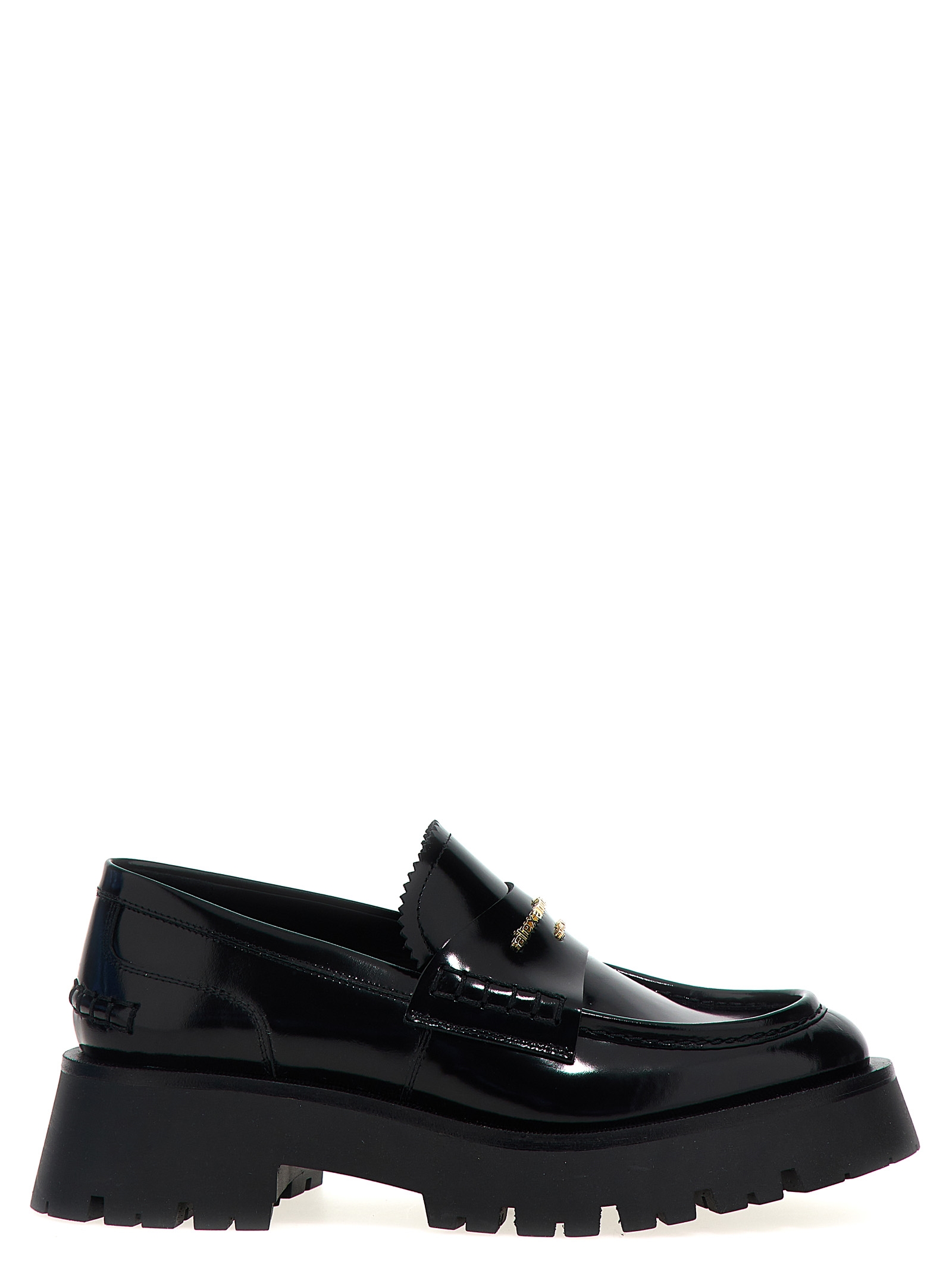 Alexander Wang - Black Cowhide Slip-On Loafers