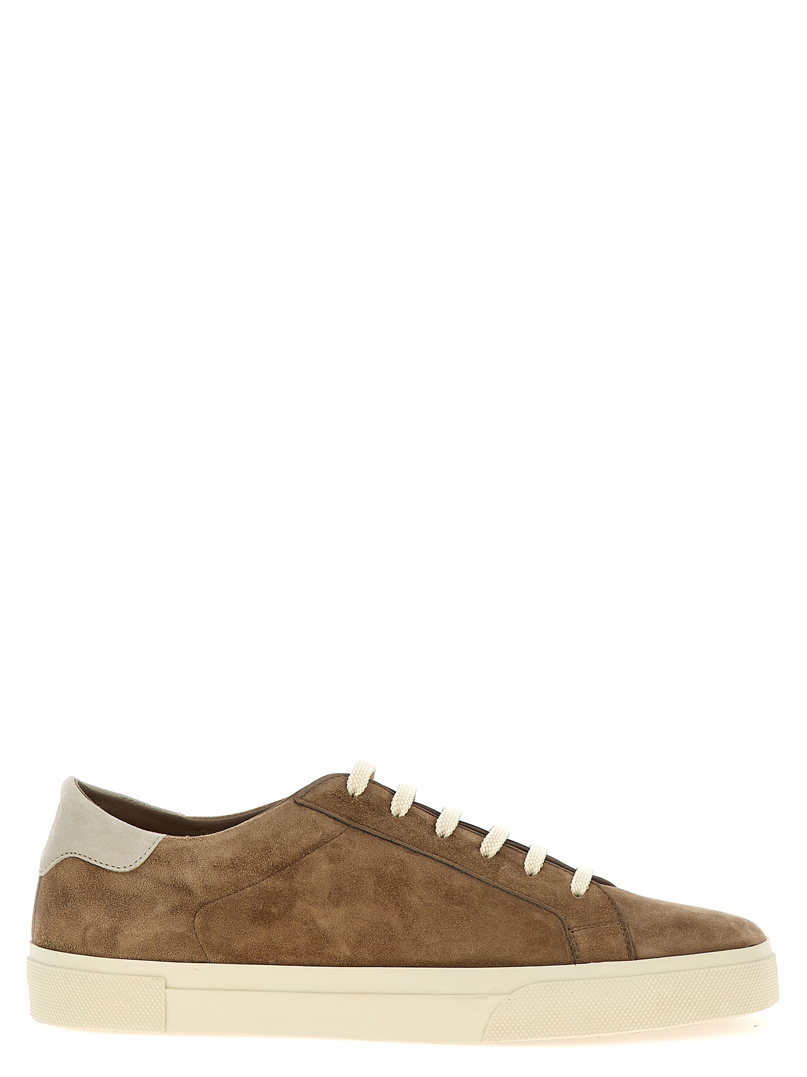 Brunello Cucinelli - Beige Calfskin Low Top Sneakers