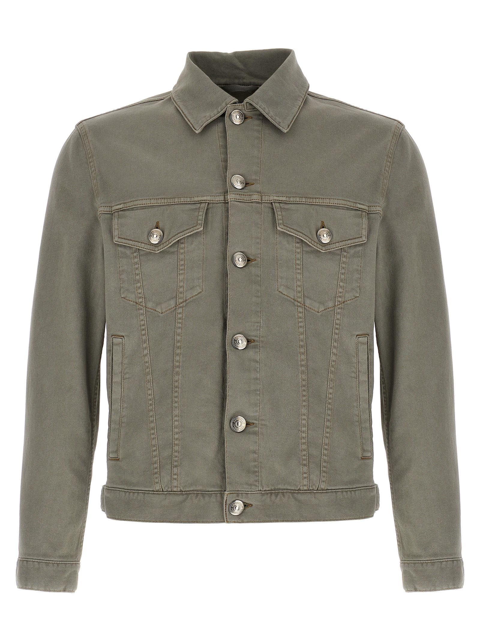 Brunello Cucinelli - Gray Cotton Denim Jacket