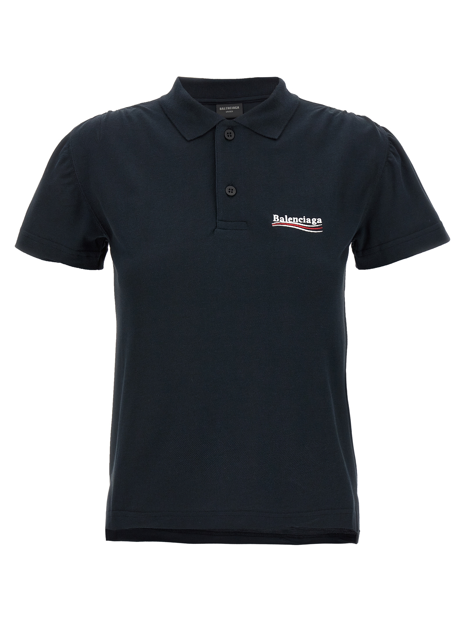 Balenciaga - Blue Cotton Polo Shirt