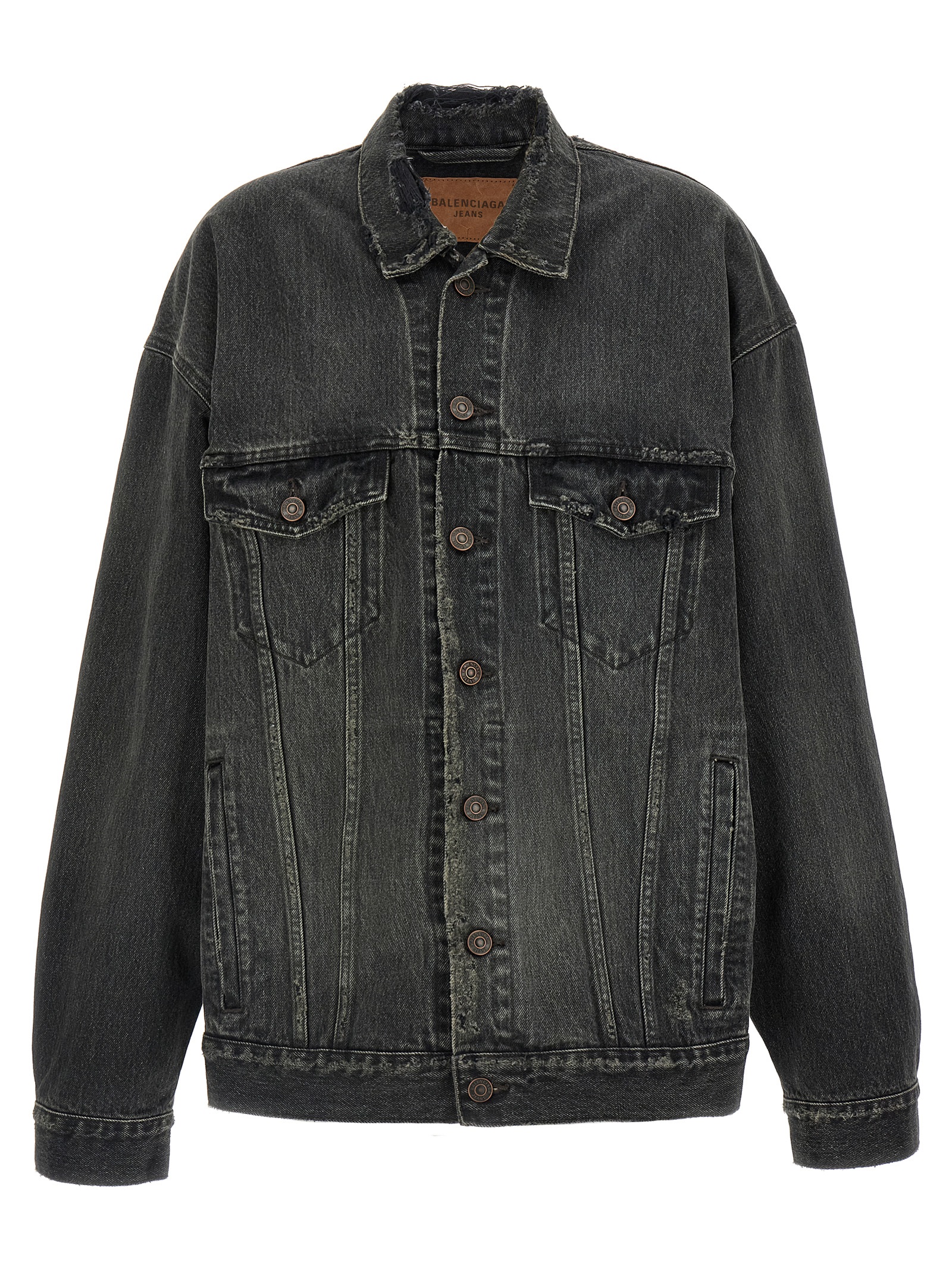 Balenciaga - Gray Cotton Denim Jacket