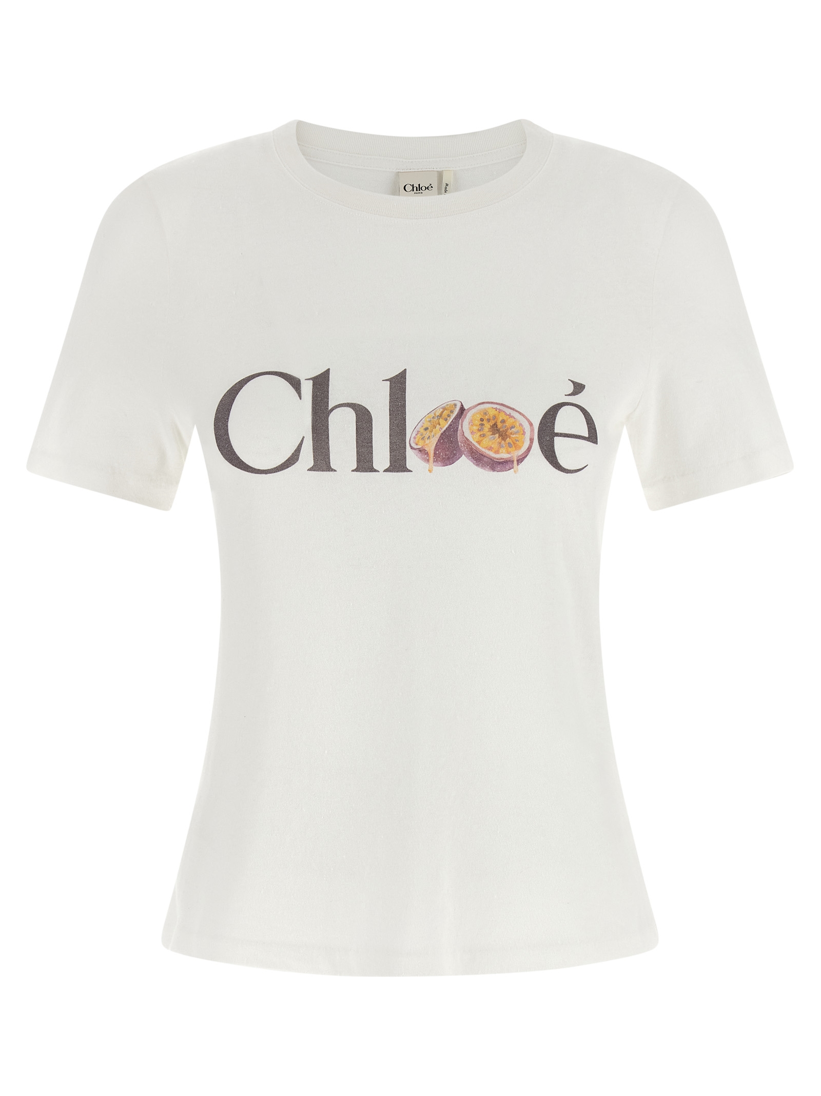 Chloé - White Cotton T-Shirt