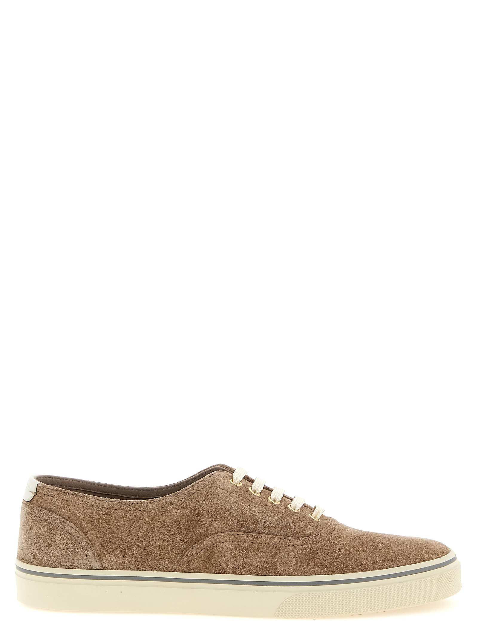 Brunello Cucinelli - Beige Calfskin Low Top Sneakers