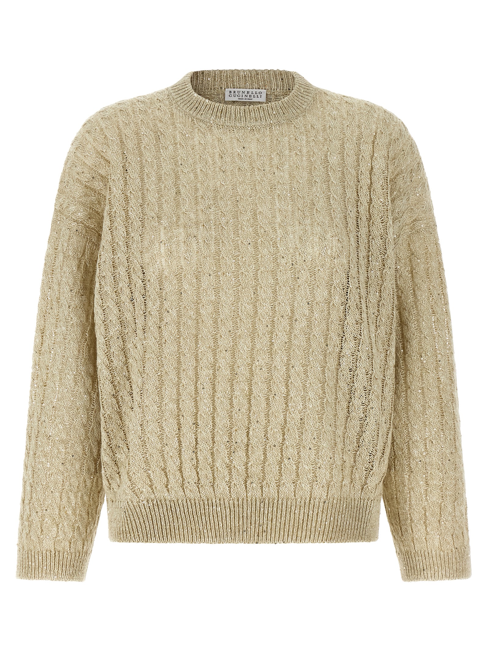 Brunello Cucinelli - Beige Linen Cardigan