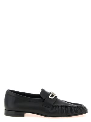 Black Calfskin Slip-On Loafers