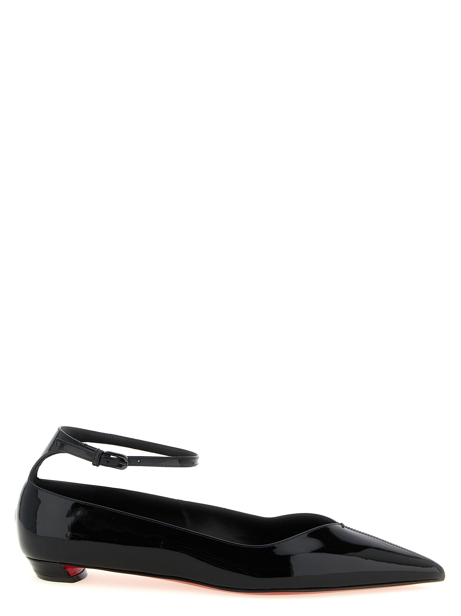 Christian Louboutin - Black Calfskin Ballet Flats
