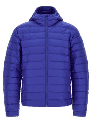 Blue Polyamide Full-Length Jacket
