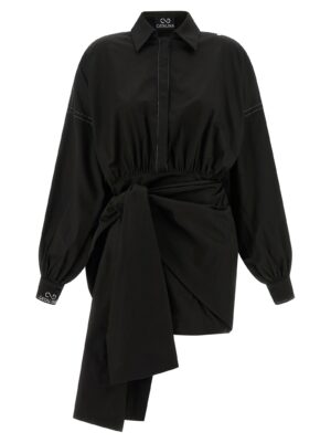 Black Polyester Short Dress