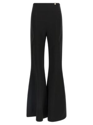 Black Triacetate Flared Pants