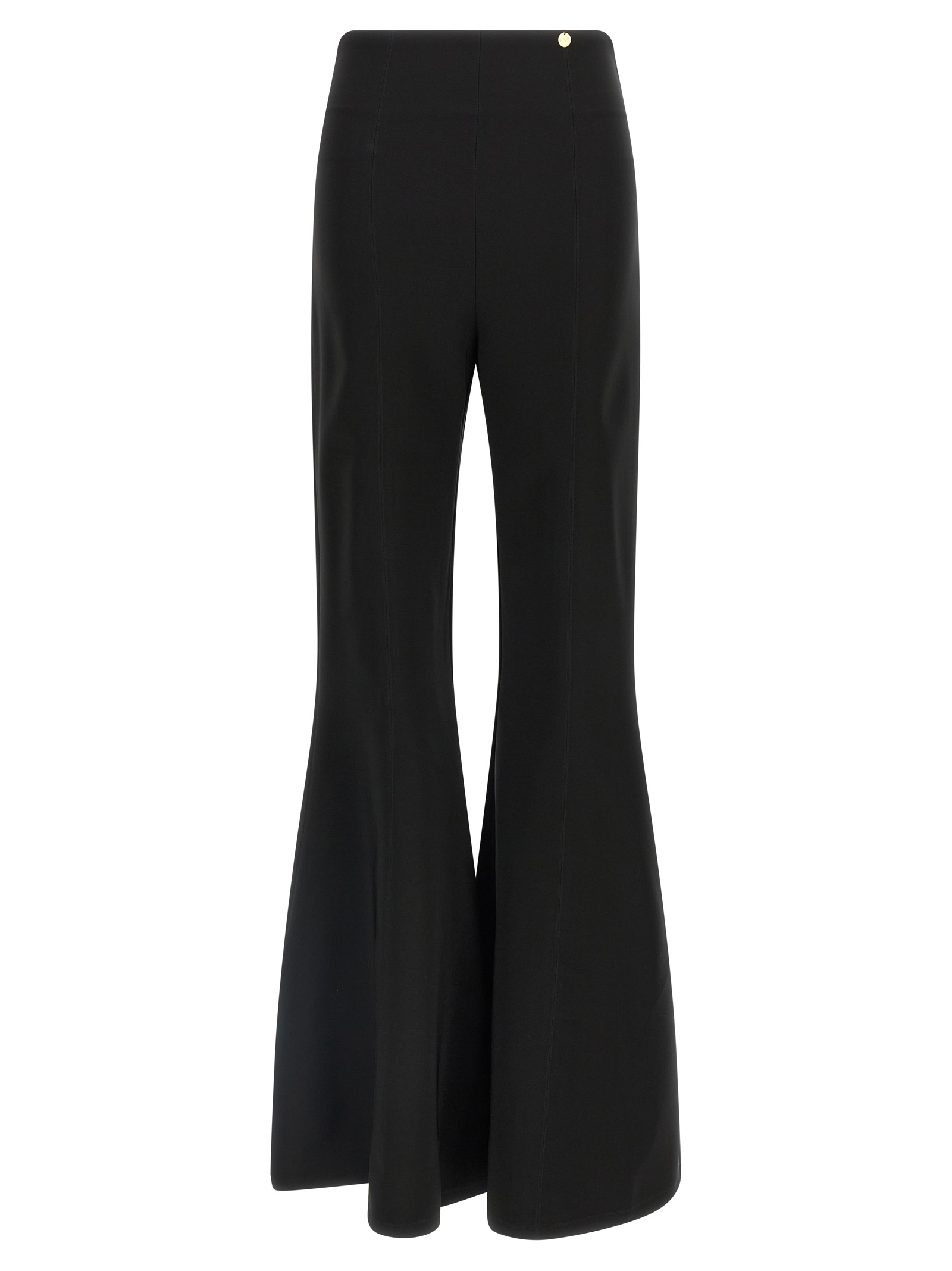 CATALINA - Black Triacetate Flared Pants