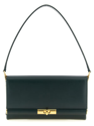 Bicolor Calfskin Shoulder Bag