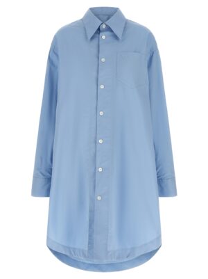 Blue Cotton Midi Dress