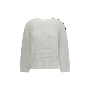 White Cotton Sweatshirt