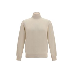 Beige Cashmere Turtleneck