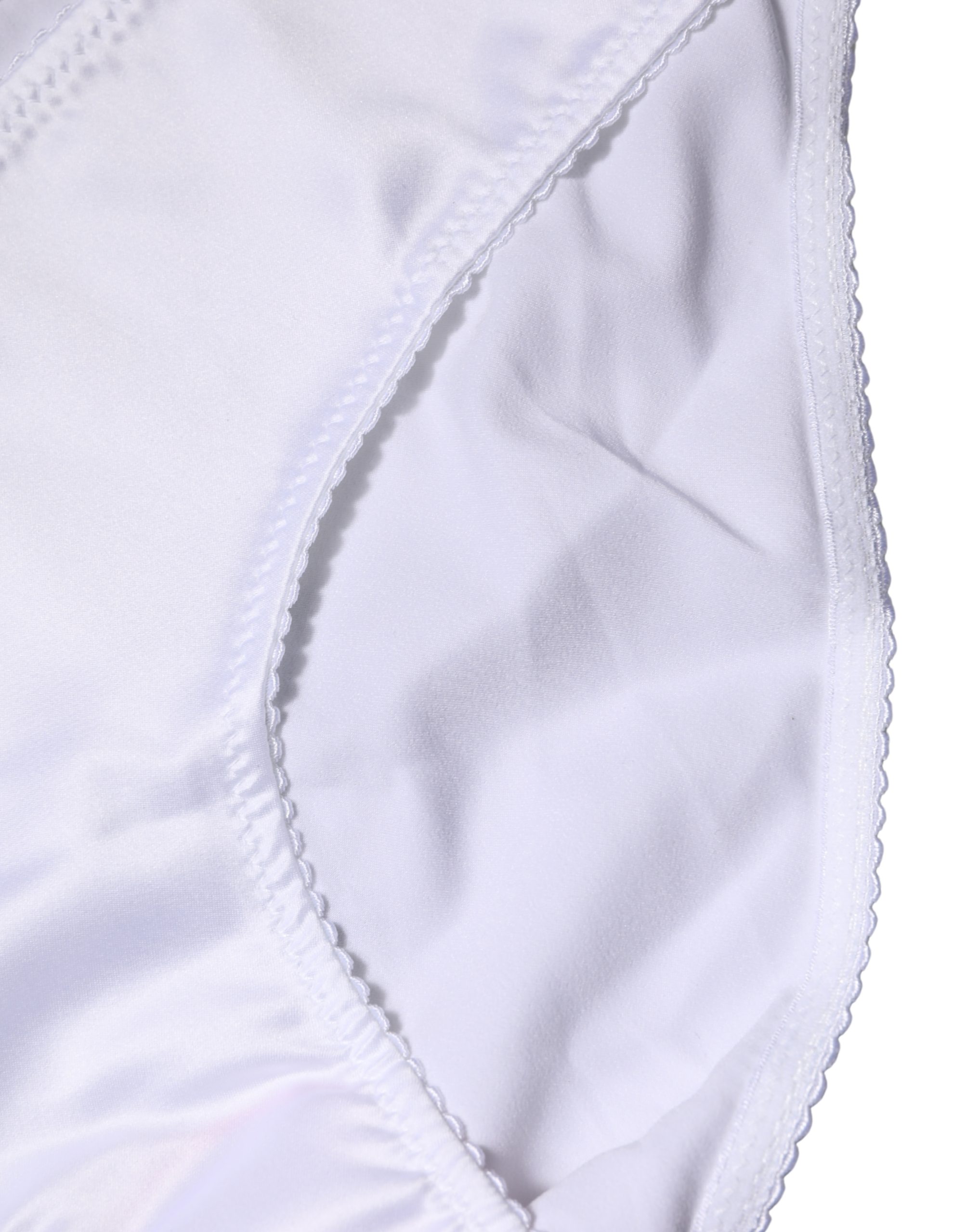 Dolce & Gabbana - White Silk Stretch Mid Waist Brief Panty Underwear