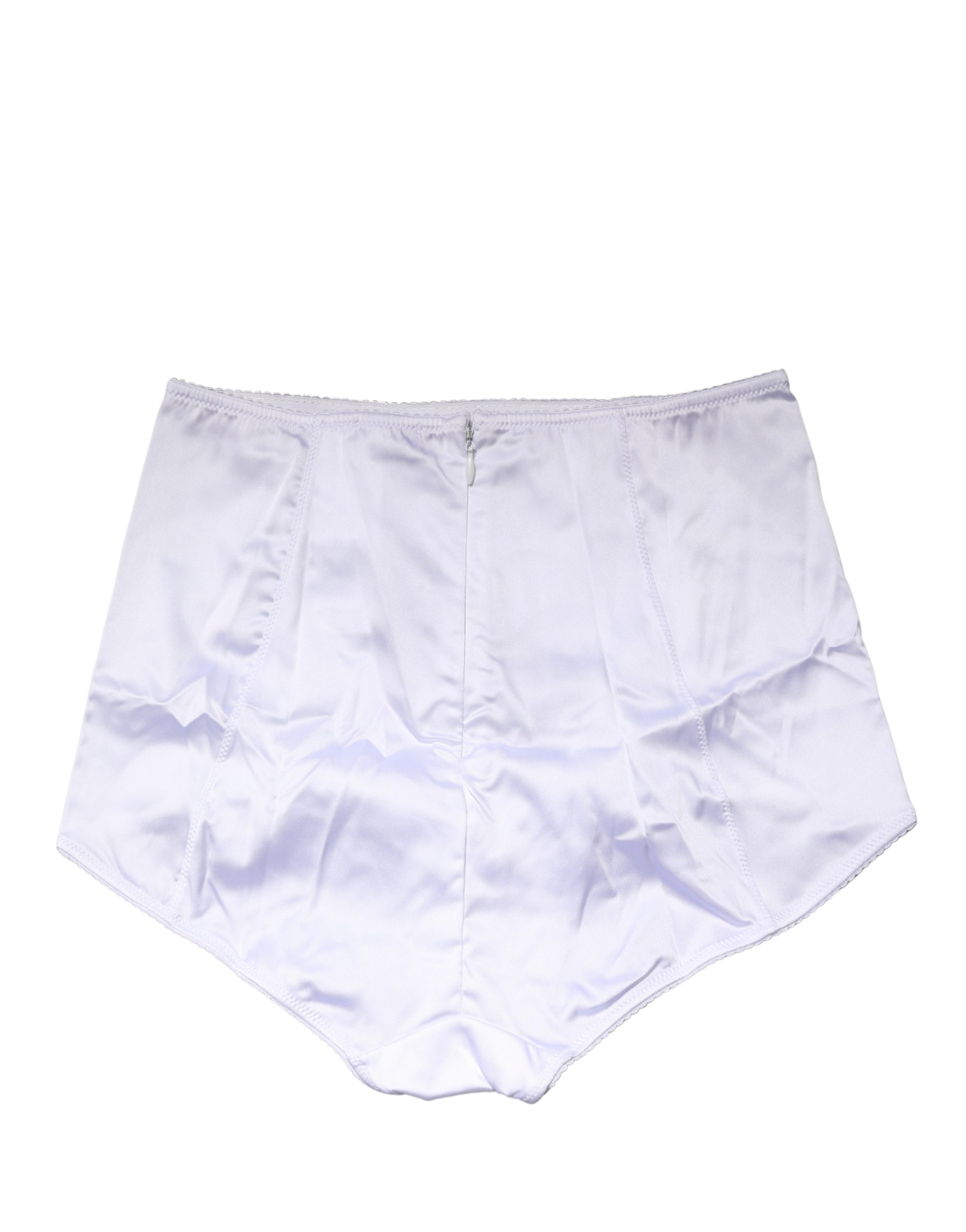 Dolce & Gabbana - White Silk Blend High Waist Girdle Panty Underwear