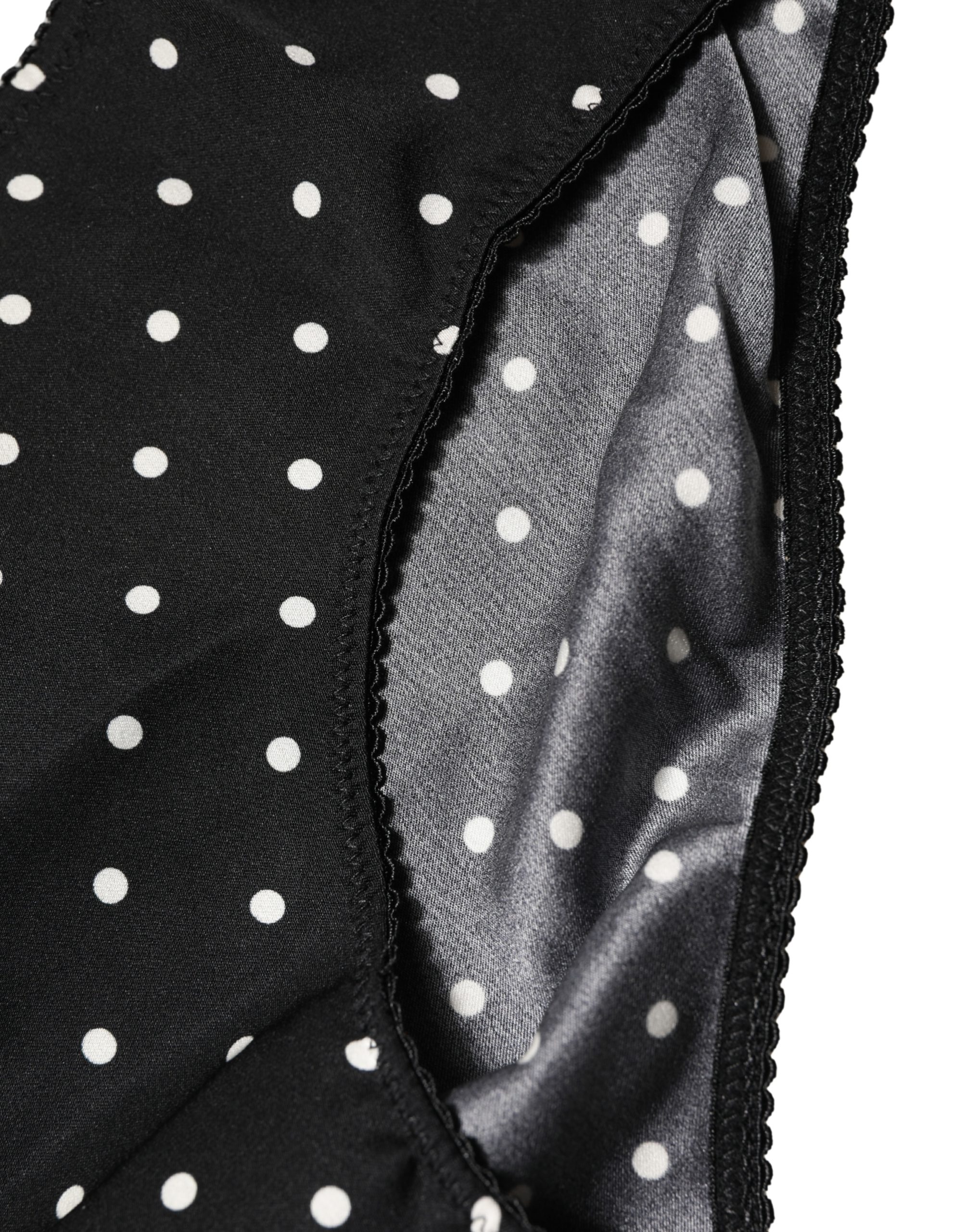 Dolce & Gabbana - Black Polka Dots Mid Waist Brief Panty Underwear