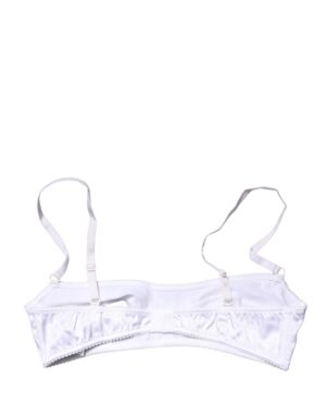 White Semi-Pad Underwire Balconette Bra Underwear