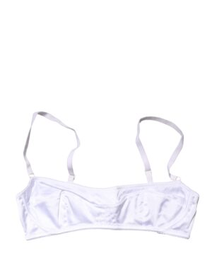 White Semi-Pad Underwire Balconette Bra Underwear