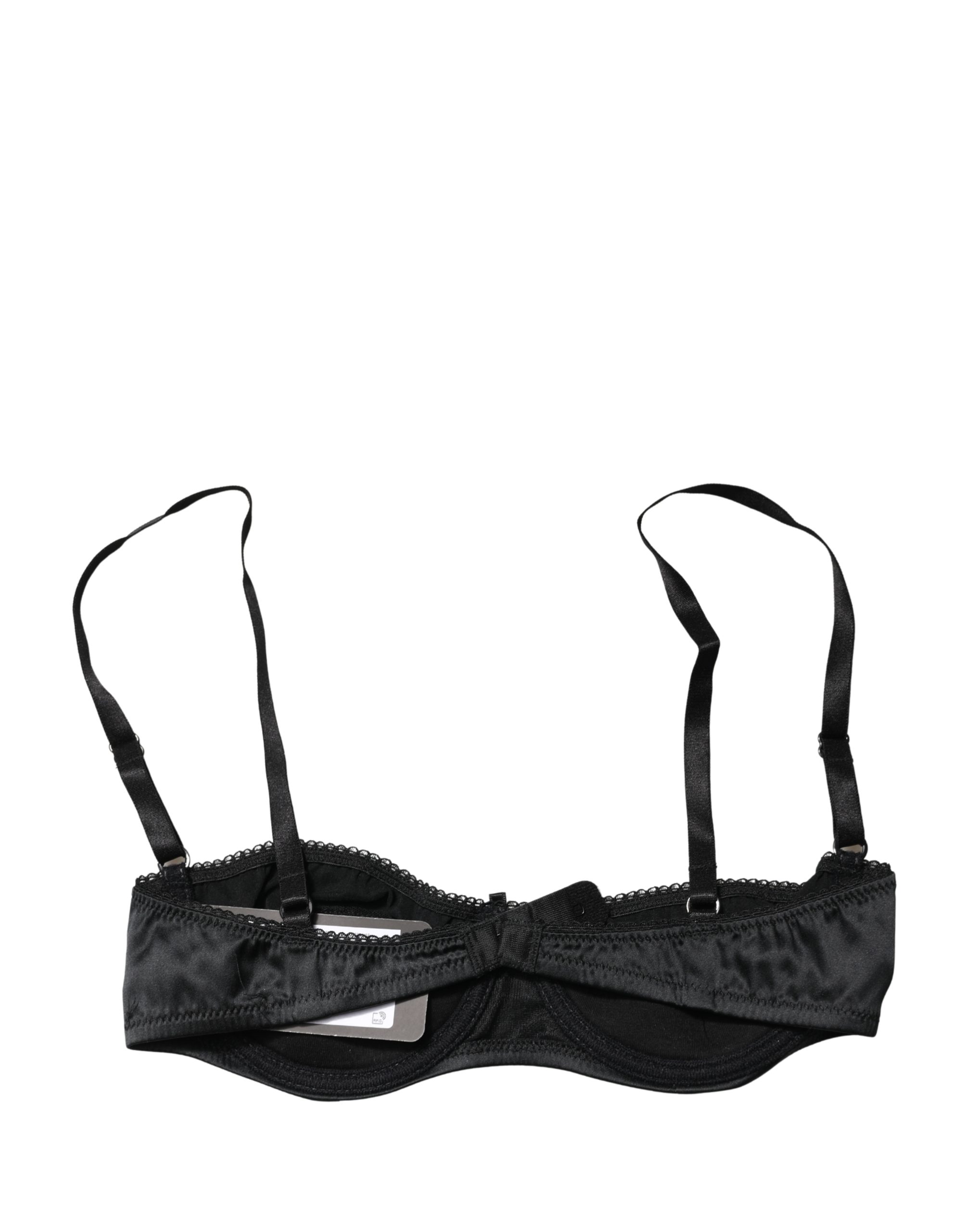 Dolce & Gabbana - Black Semi-Pad Underwire Balconette Bra Underwear