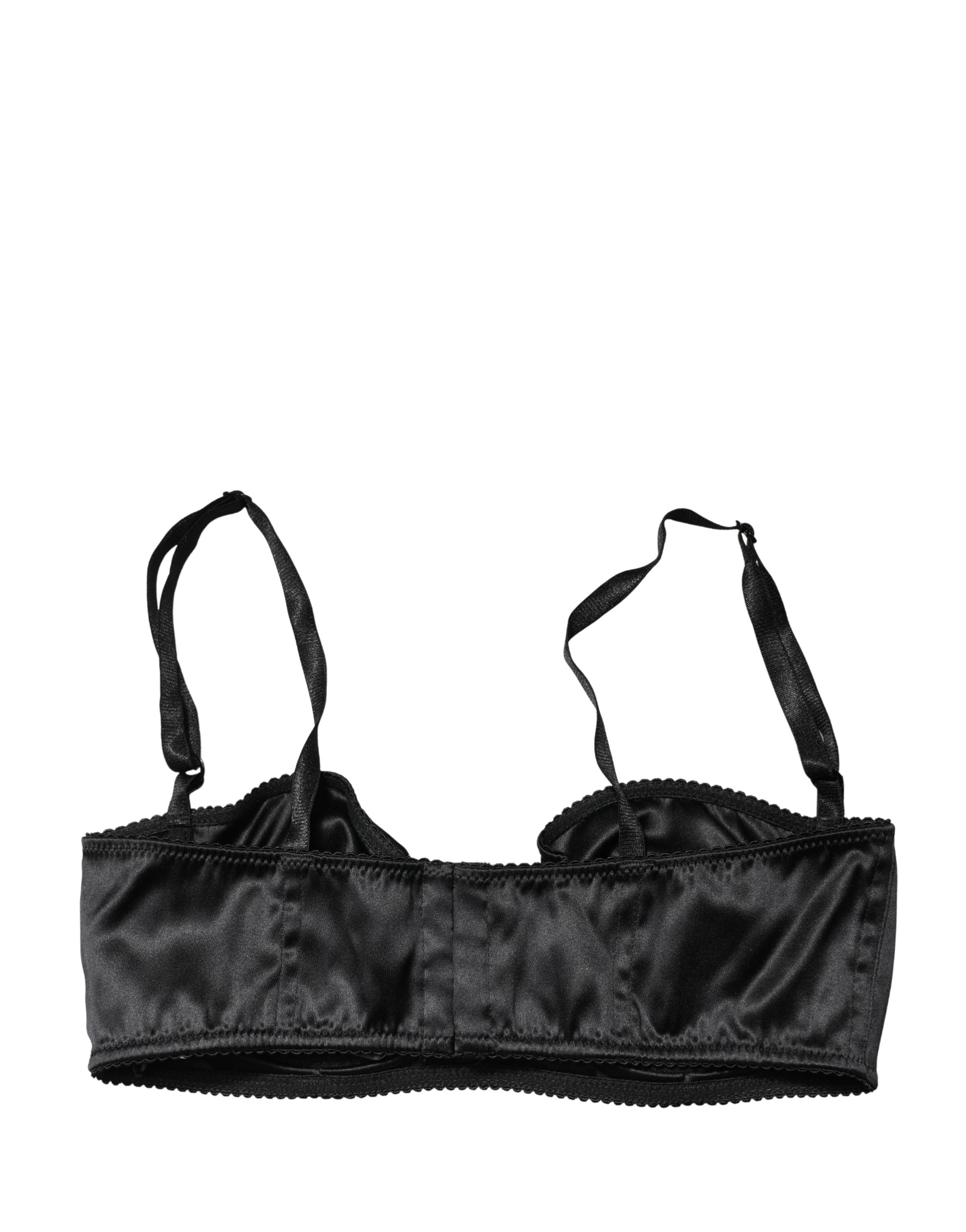 Dolce & Gabbana - Black Semi-Pad Underwire Balconette Bra Underwear