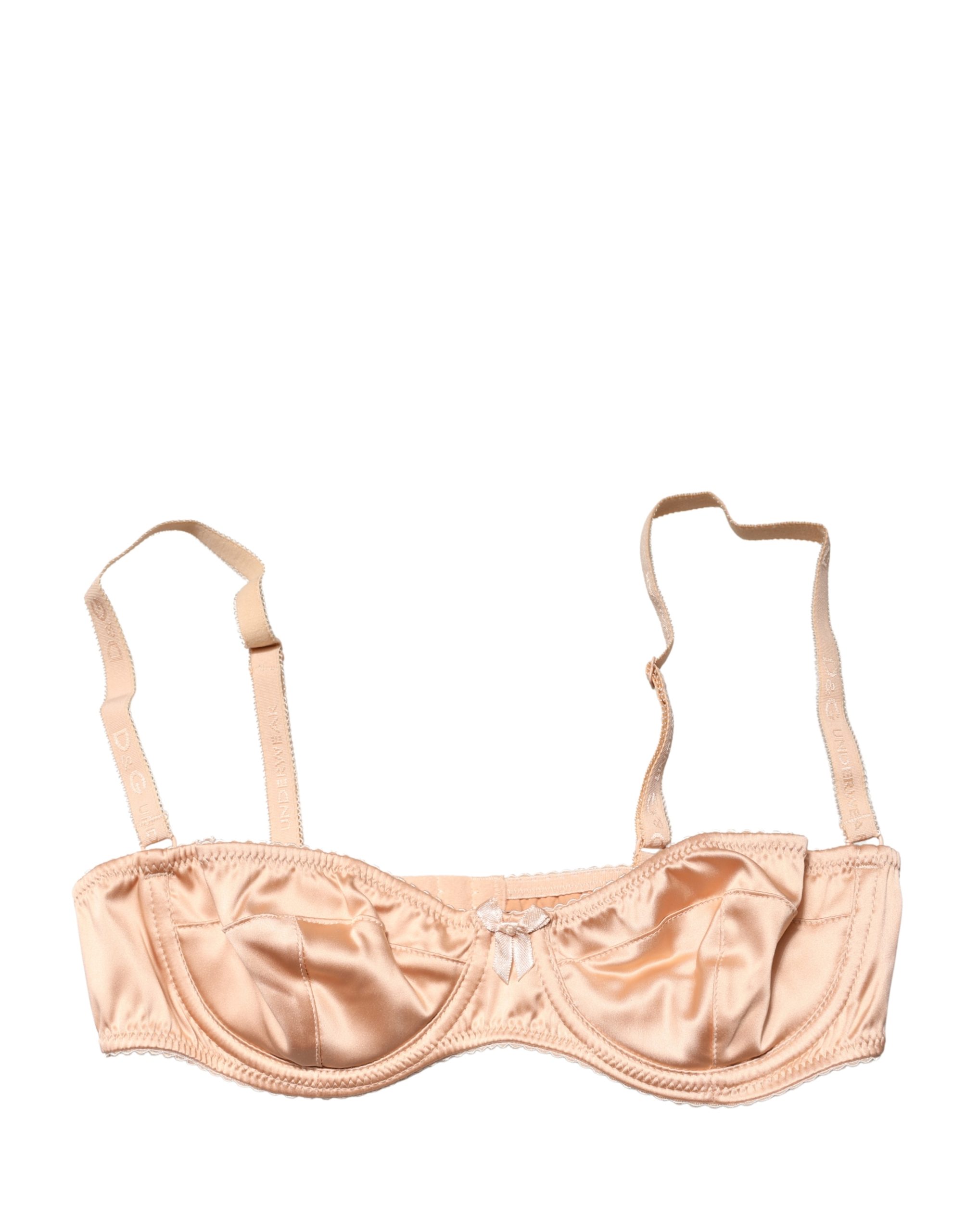 Dolce & Gabbana - Beige Semi-Pad Underwire Balconette Bra Underwear
