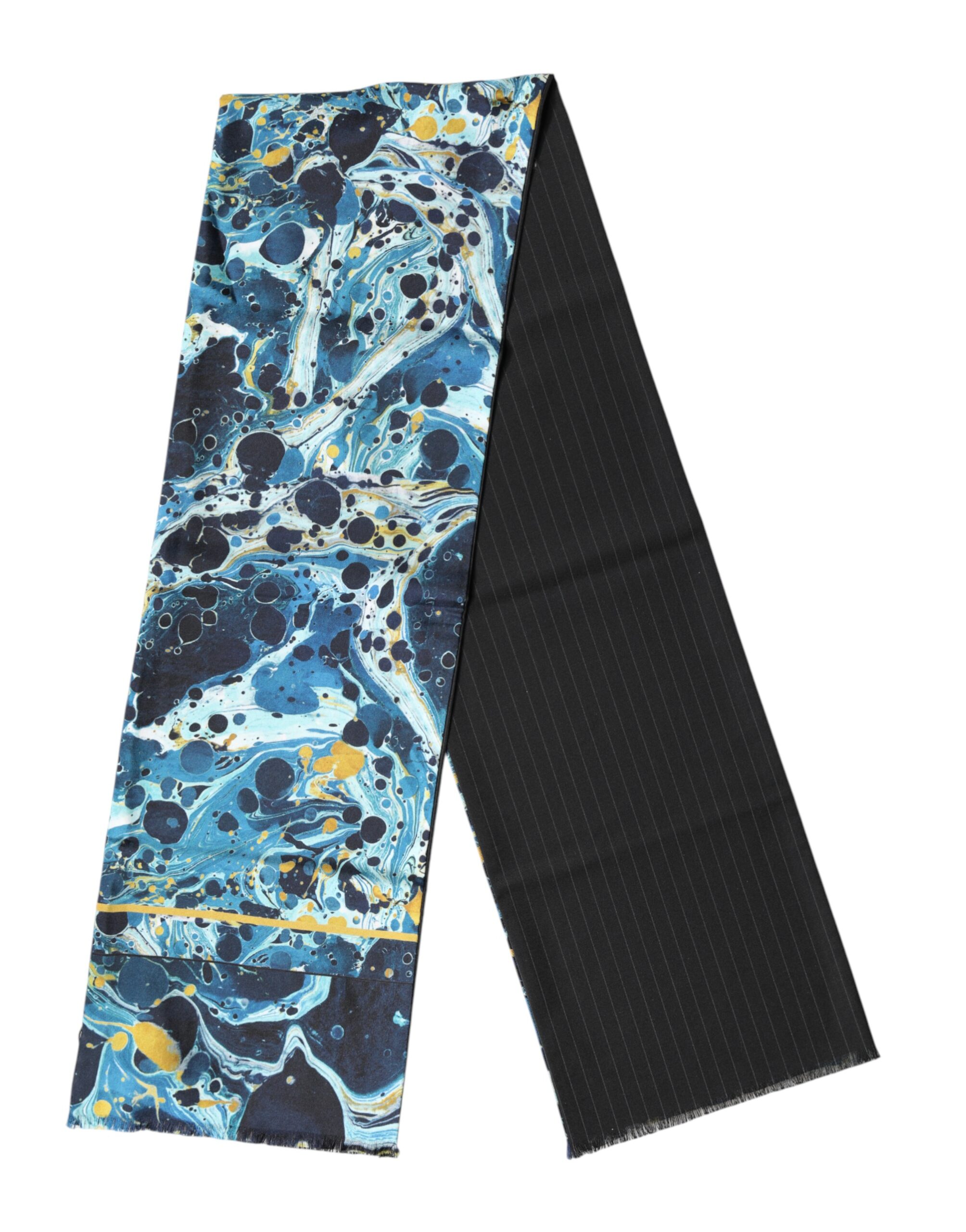 Dolce & Gabbana - Multicolor Marble Neck Wrap Foulard Scarf